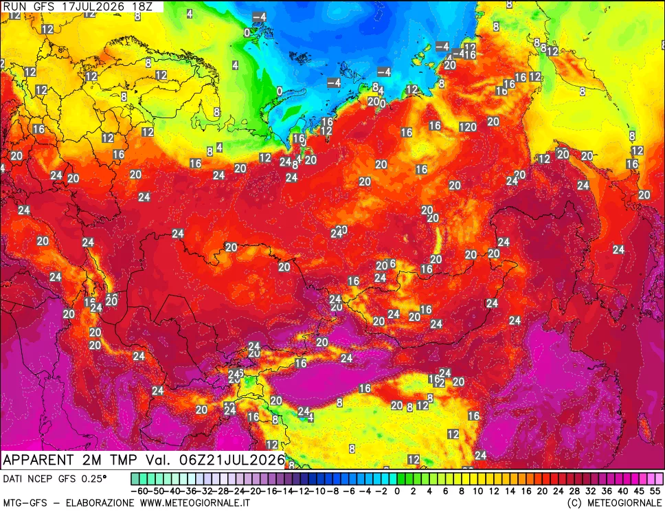 mappa Temp percepita