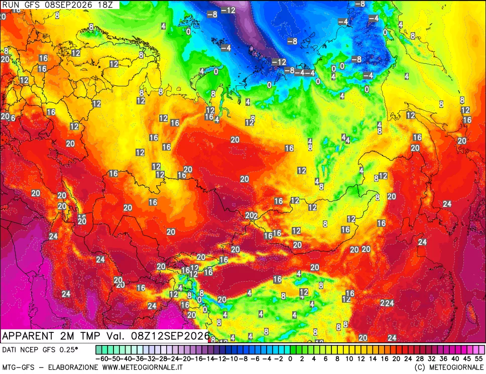 mappa Temp percepita