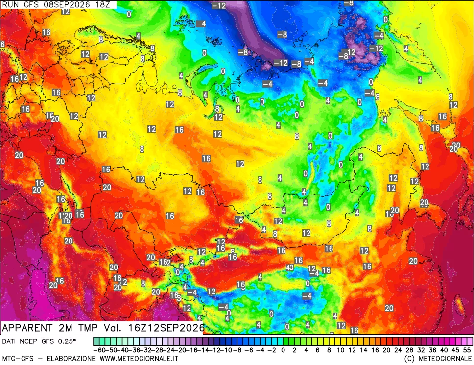 mappa Temp percepita