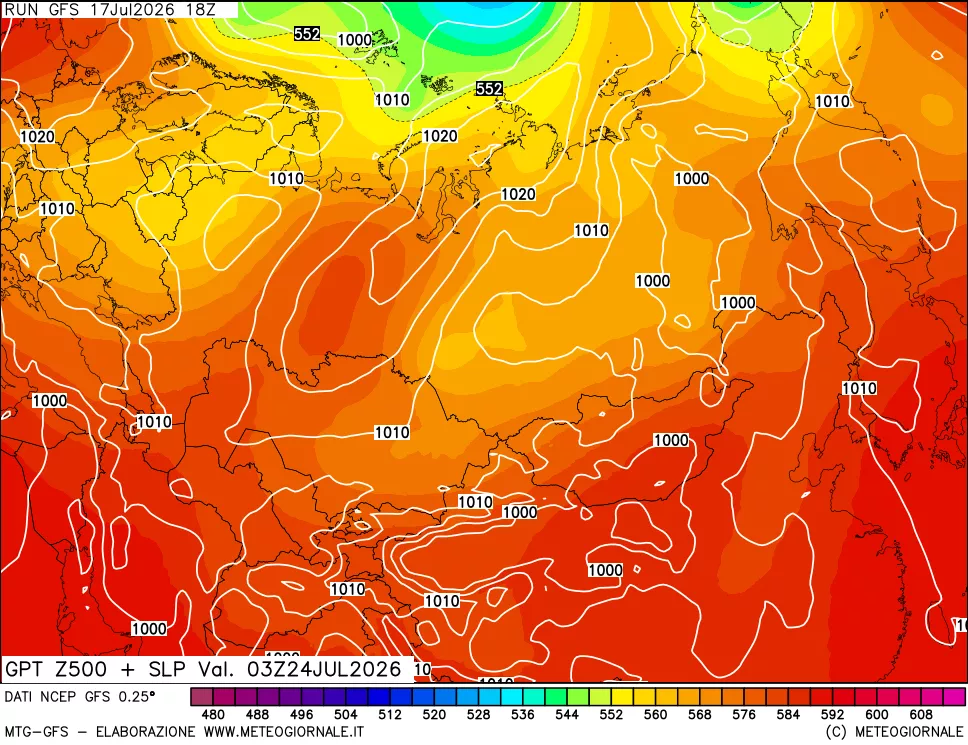 mappa 500 hPa GPT + Press SLM