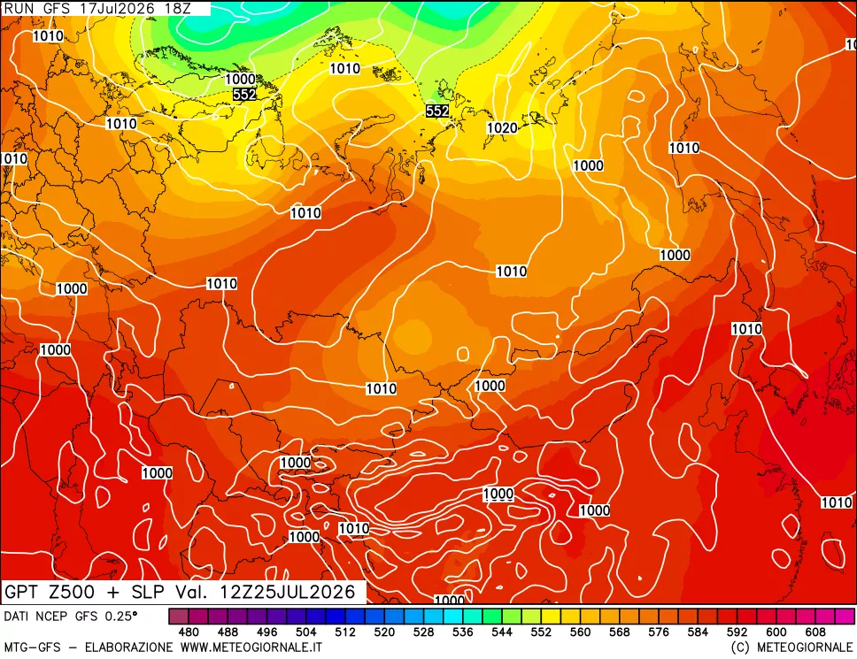 mappa 500 hPa GPT + Press SLM