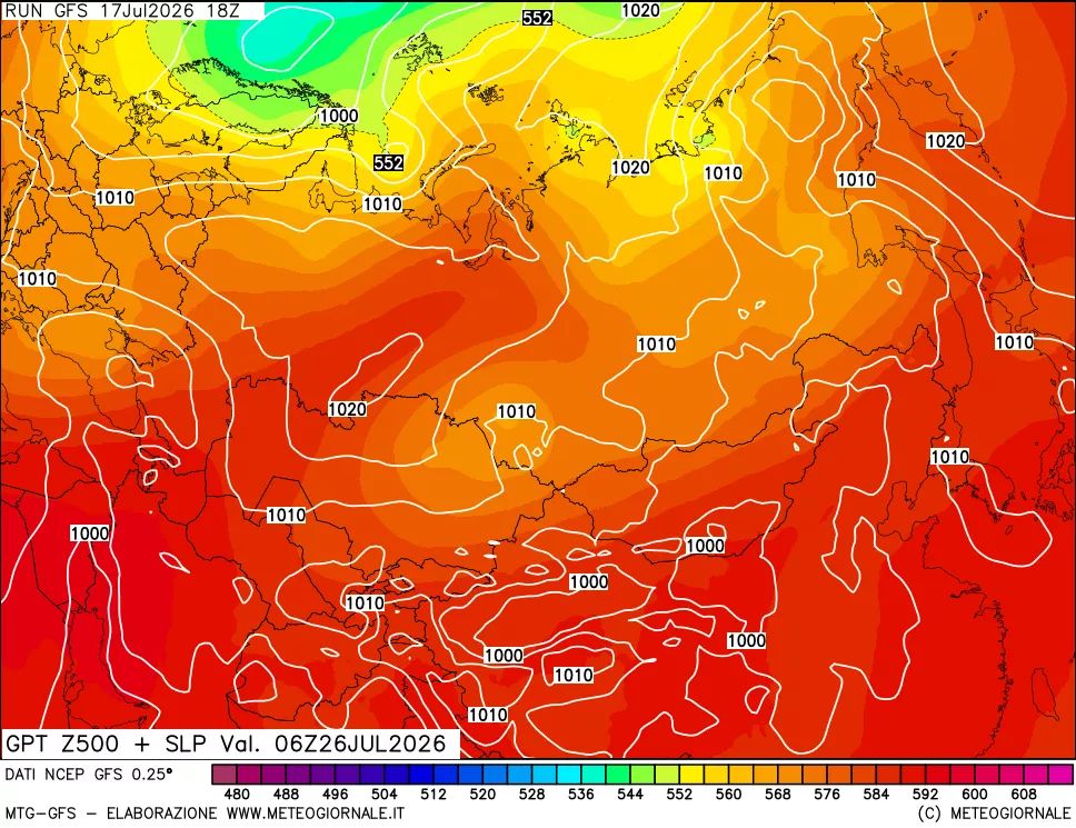 mappa 500 hPa GPT + Press SLM