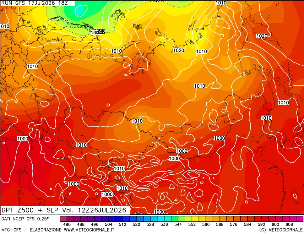 mappa 500 hPa GPT + Press SLM