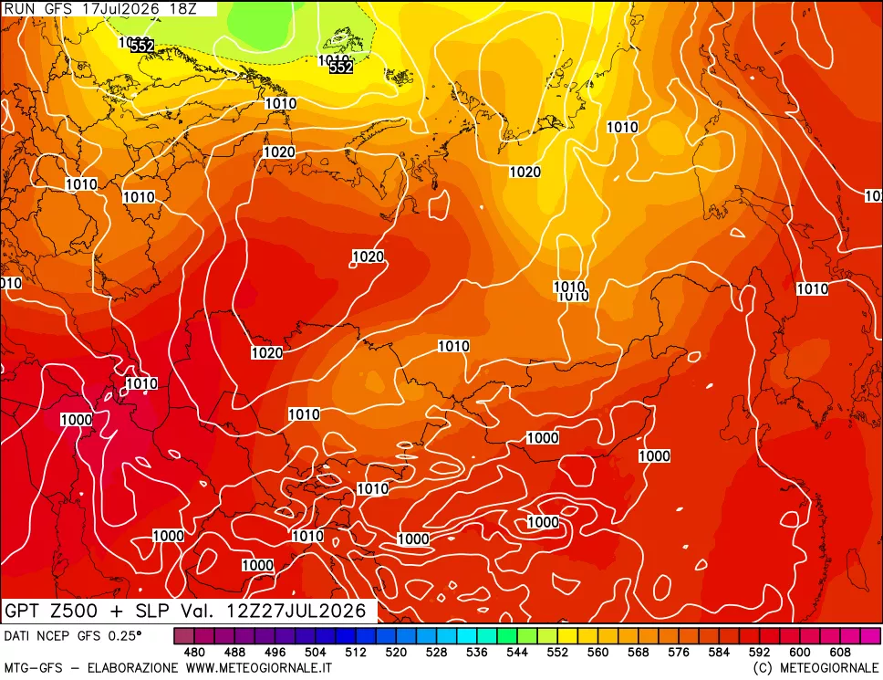 mappa 500 hPa GPT + Press SLM
