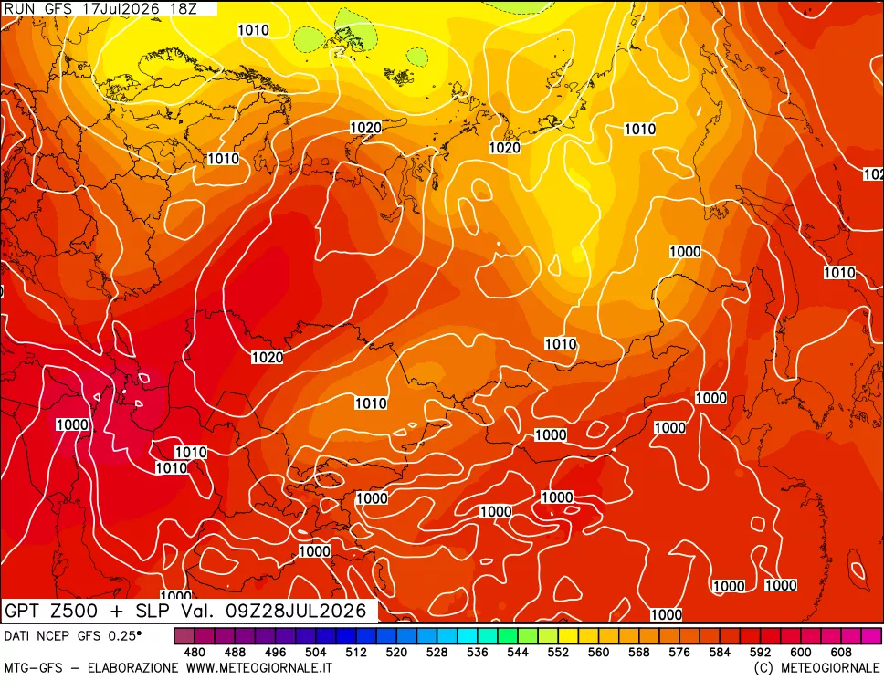 mappa 500 hPa GPT + Press SLM