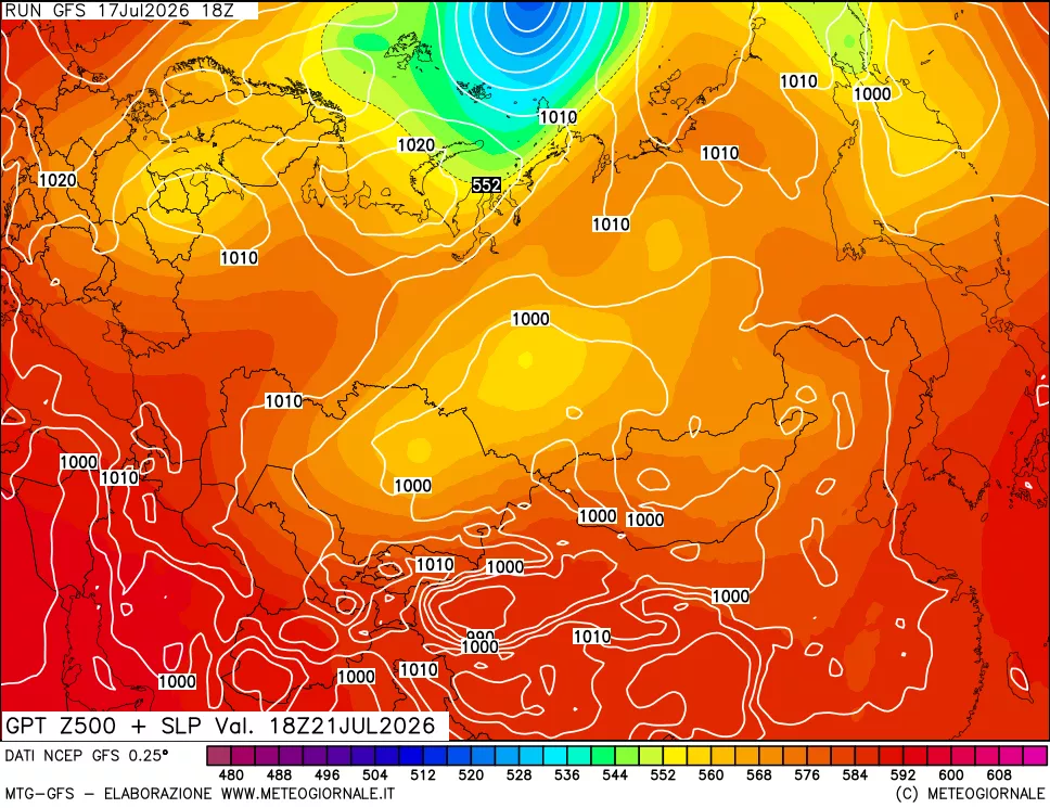 mappa 500 hPa GPT + Press SLM