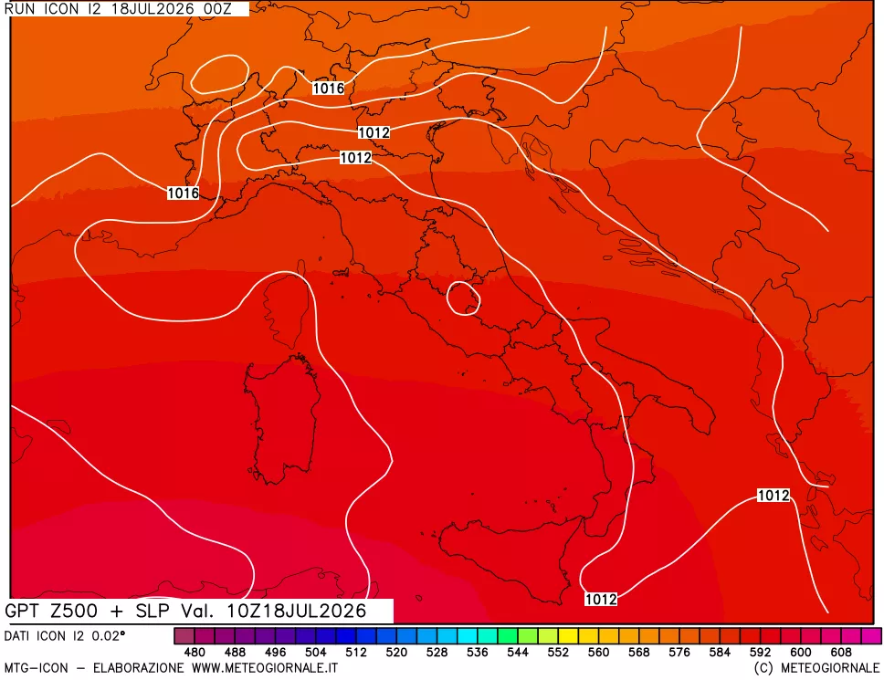mappa 500 hPa GPT + Press SLM