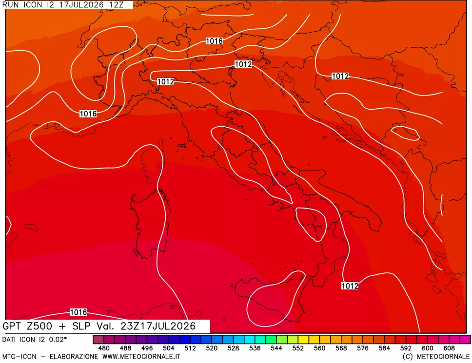 mappa 500 hPa GPT + Press SLM