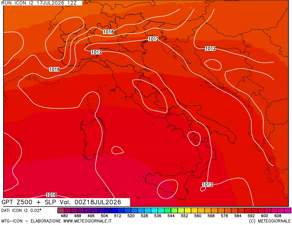 mappa 500 hPa GPT + Press SLM