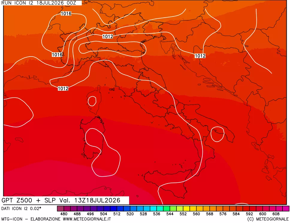 mappa 500 hPa GPT + Press SLM