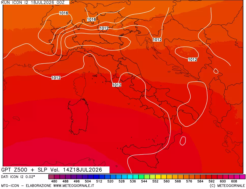 mappa 500 hPa GPT + Press SLM