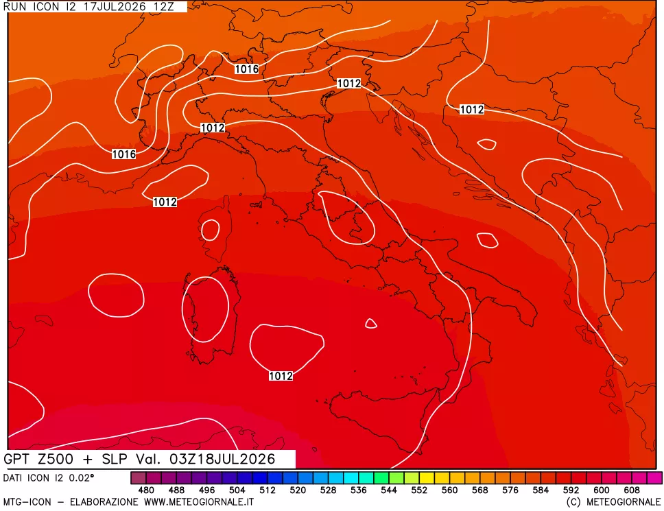 mappa 500 hPa GPT + Press SLM