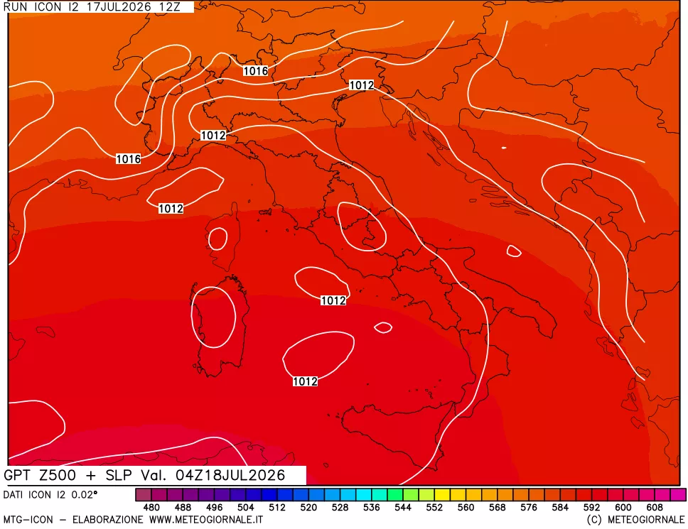 mappa 500 hPa GPT + Press SLM