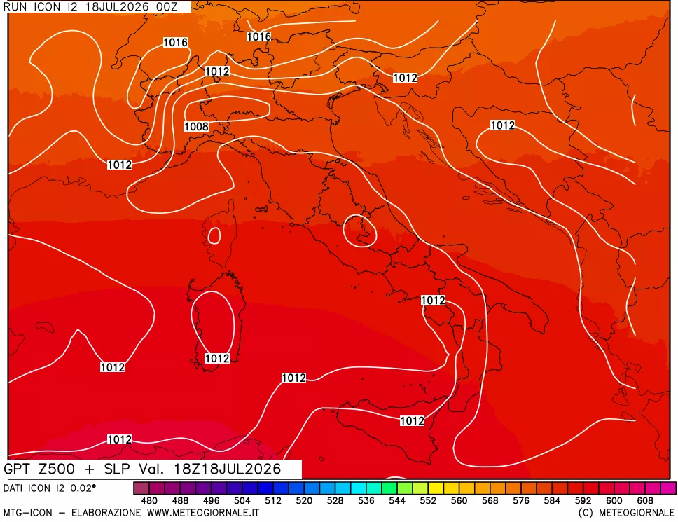 mappa 500 hPa GPT + Press SLM