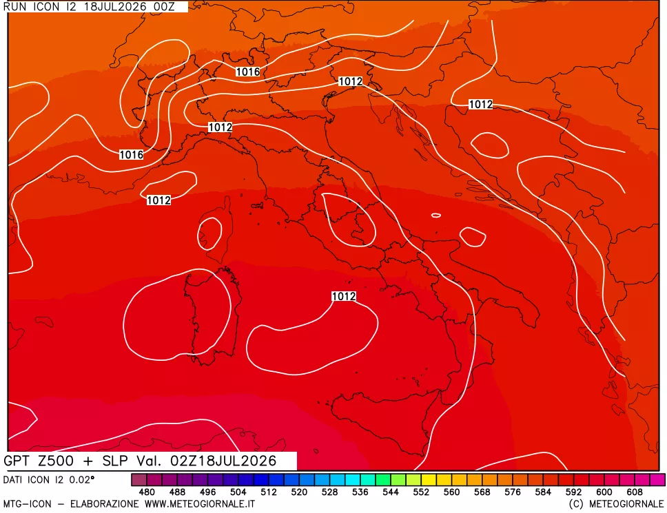 mappa 500 hPa GPT + Press SLM