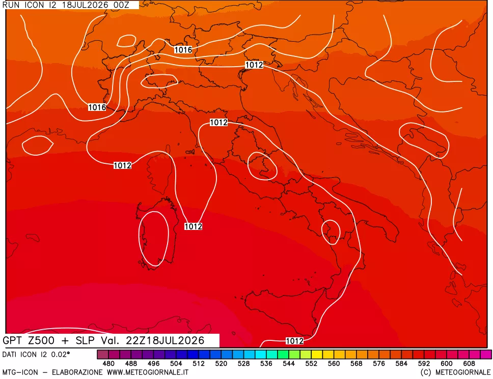 mappa 500 hPa GPT + Press SLM