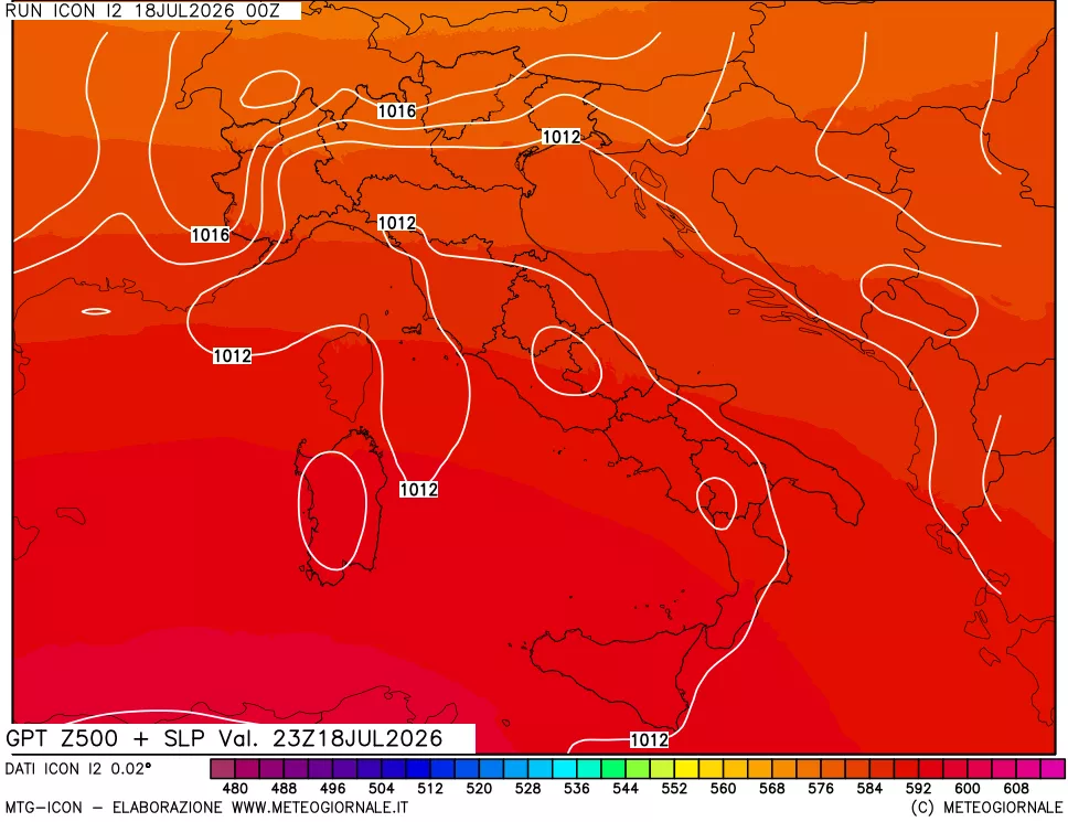mappa 500 hPa GPT + Press SLM