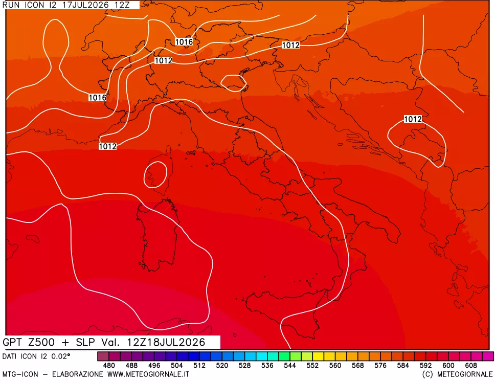 mappa 500 hPa GPT + Press SLM
