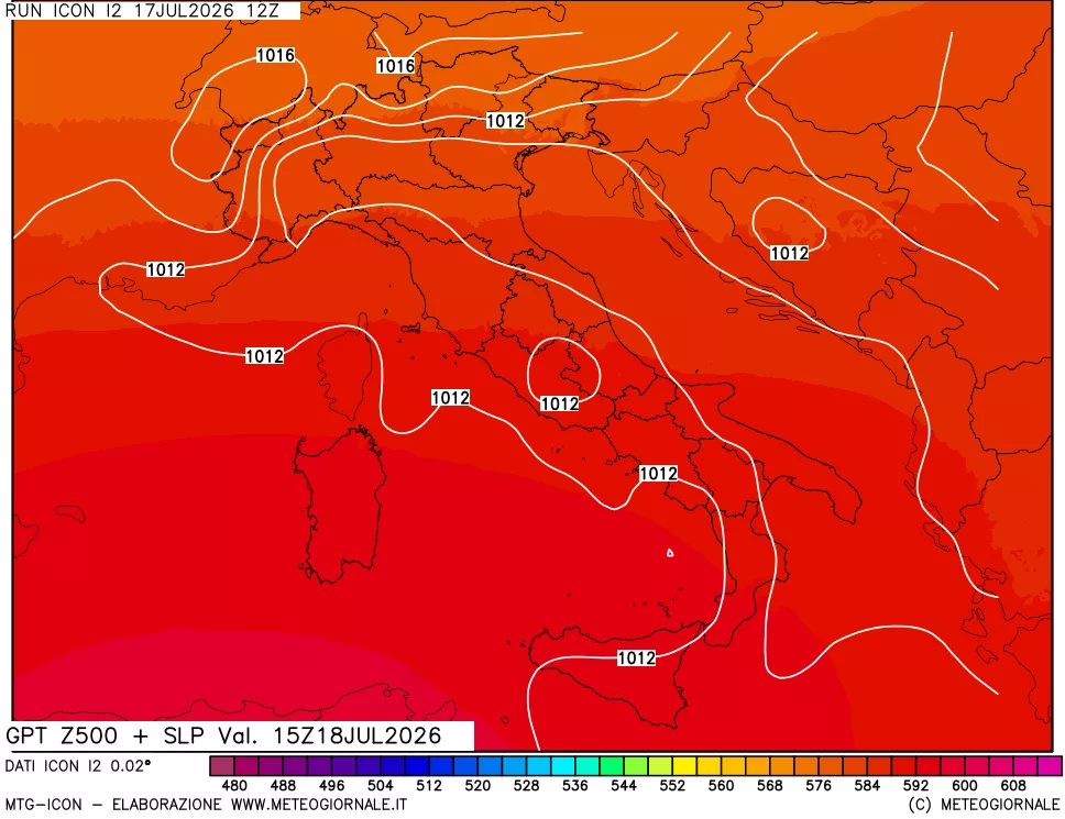 mappa 500 hPa GPT + Press SLM