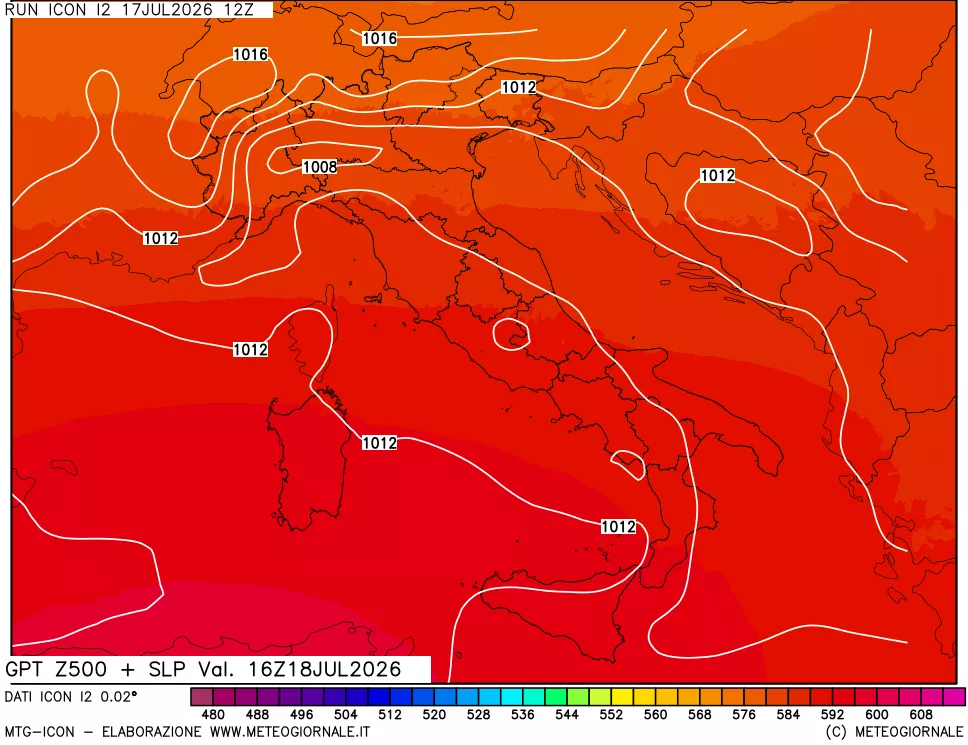 mappa 500 hPa GPT + Press SLM