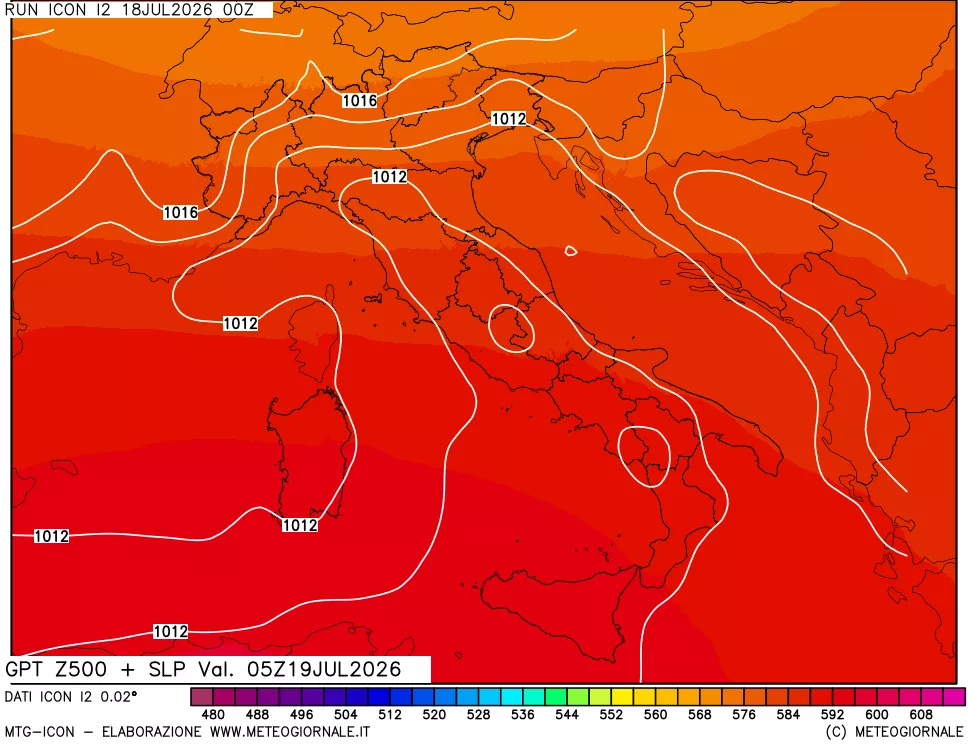 mappa 500 hPa GPT + Press SLM