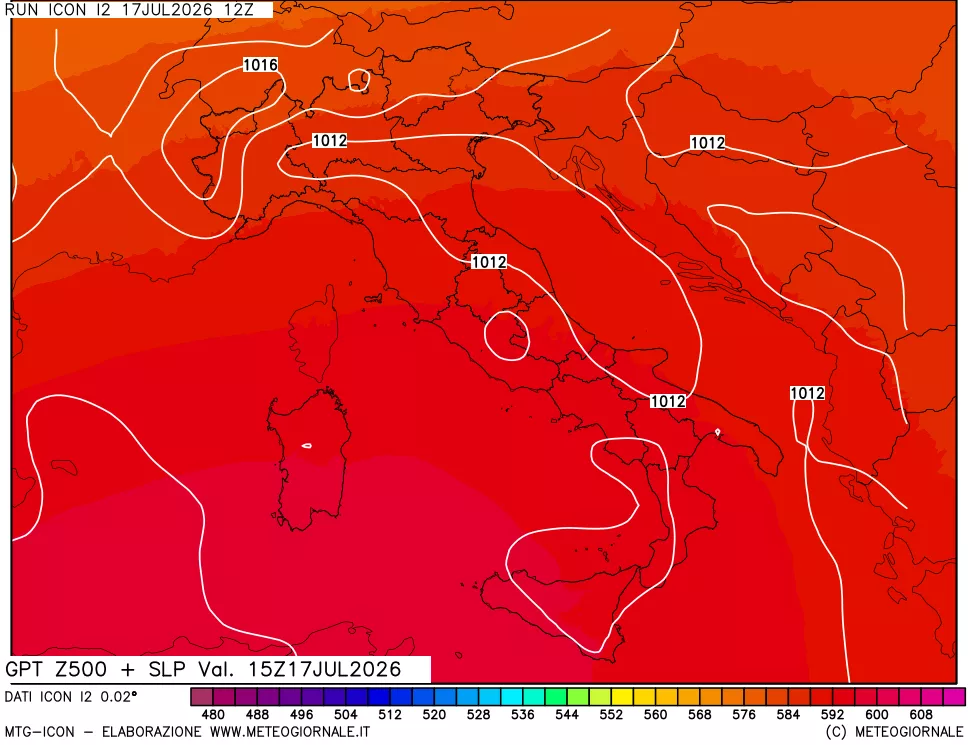 mappa 500 hPa GPT + Press SLM