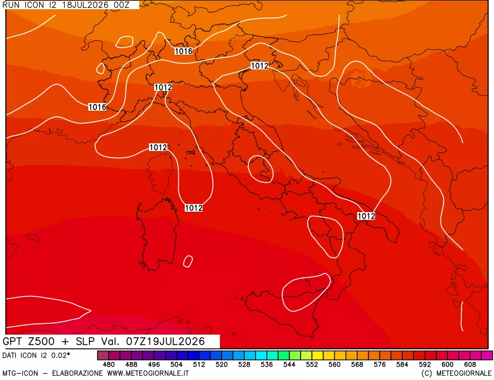 mappa 500 hPa GPT + Press SLM