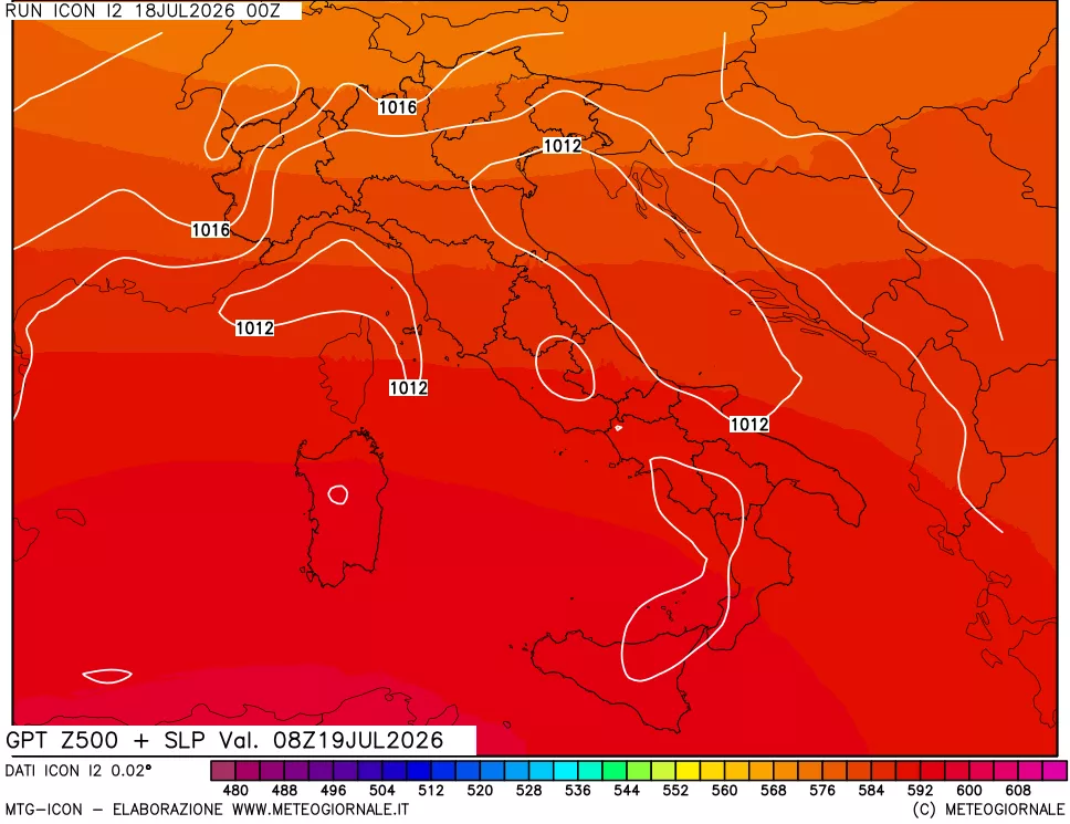 mappa 500 hPa GPT + Press SLM