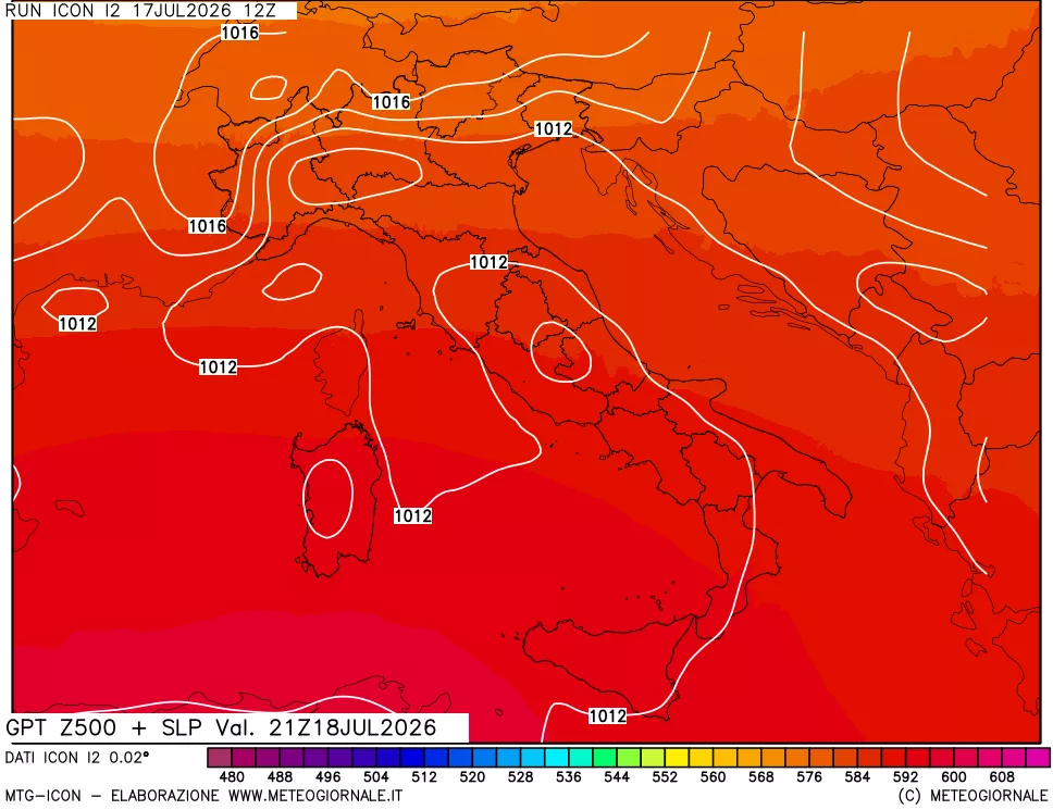mappa 500 hPa GPT + Press SLM