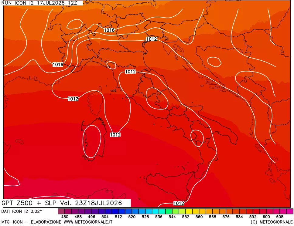 mappa 500 hPa GPT + Press SLM