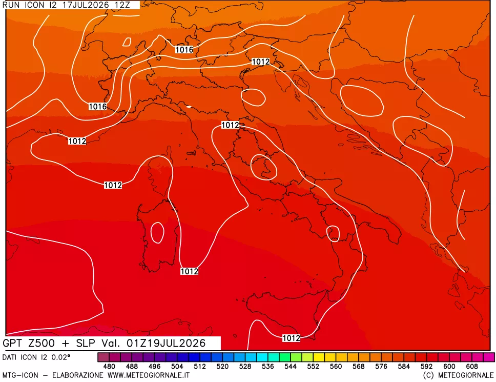 mappa 500 hPa GPT + Press SLM