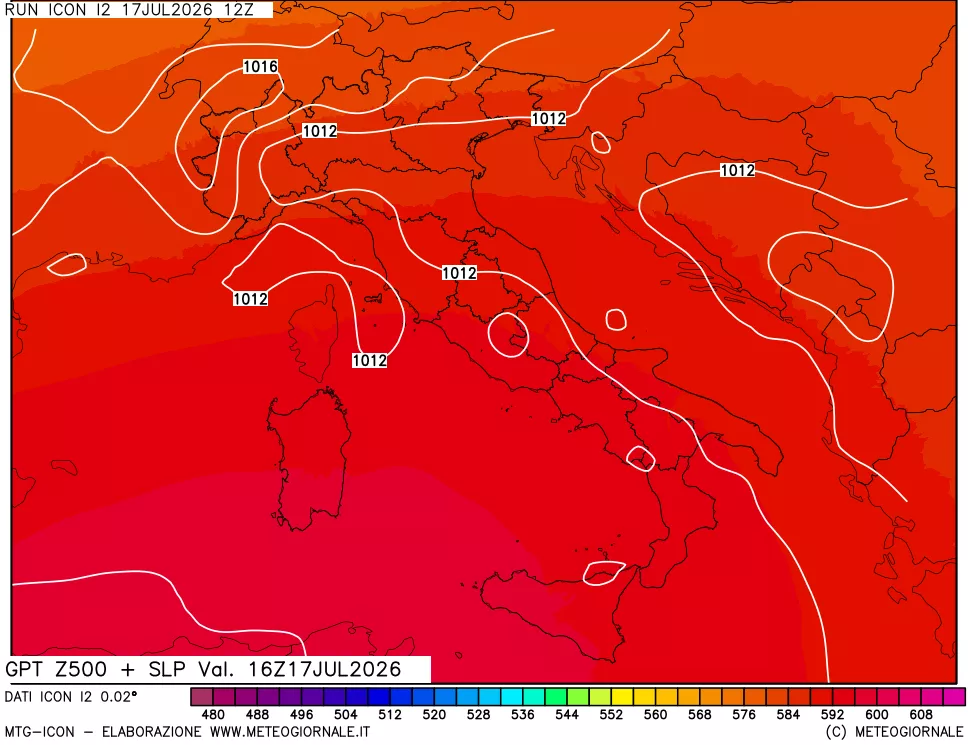 mappa 500 hPa GPT + Press SLM