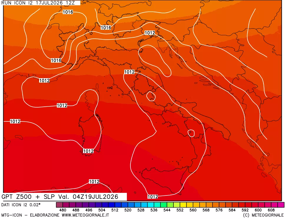 mappa 500 hPa GPT + Press SLM