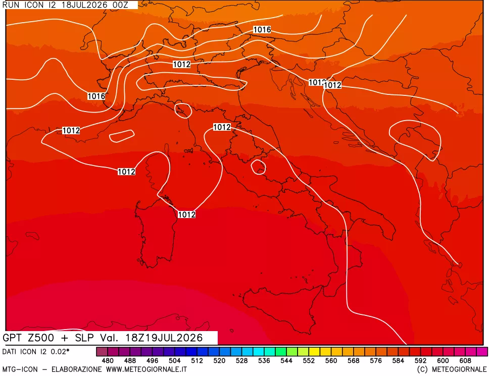 mappa 500 hPa GPT + Press SLM