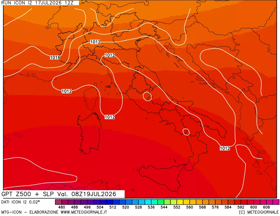 mappa 500 hPa GPT + Press SLM