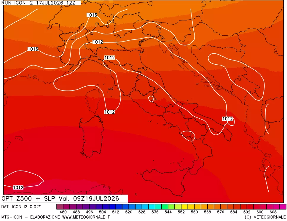 mappa 500 hPa GPT + Press SLM