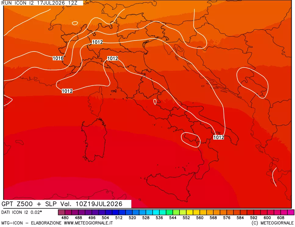mappa 500 hPa GPT + Press SLM