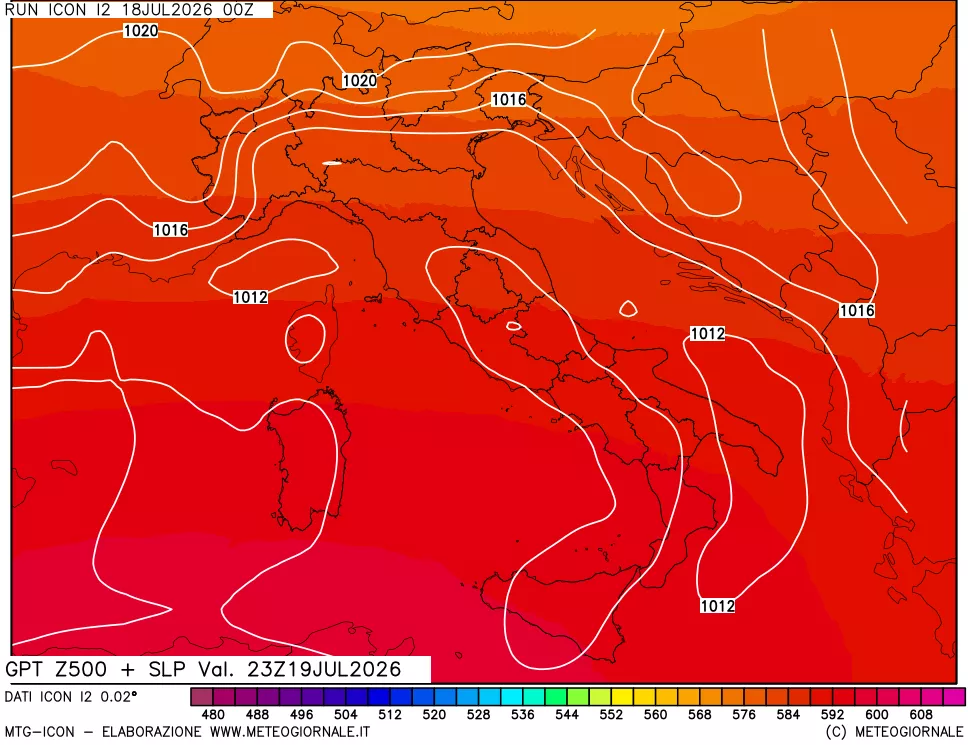mappa 500 hPa GPT + Press SLM