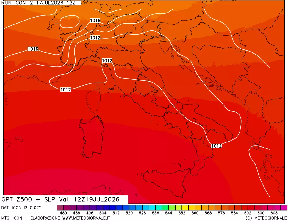 mappa 500 hPa GPT + Press SLM