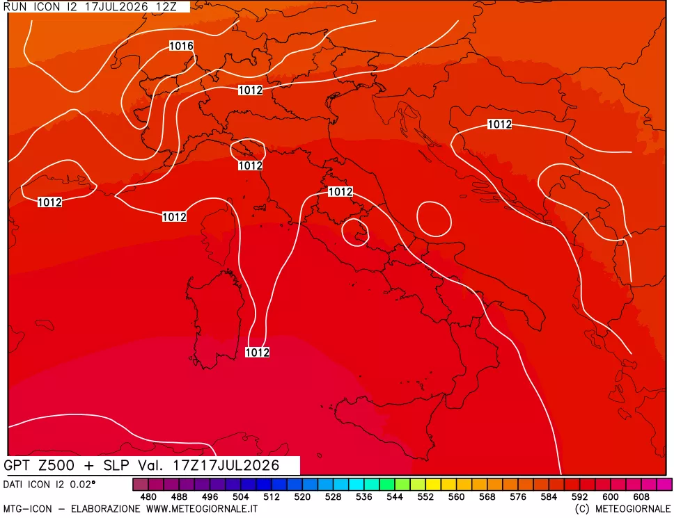 mappa 500 hPa GPT + Press SLM