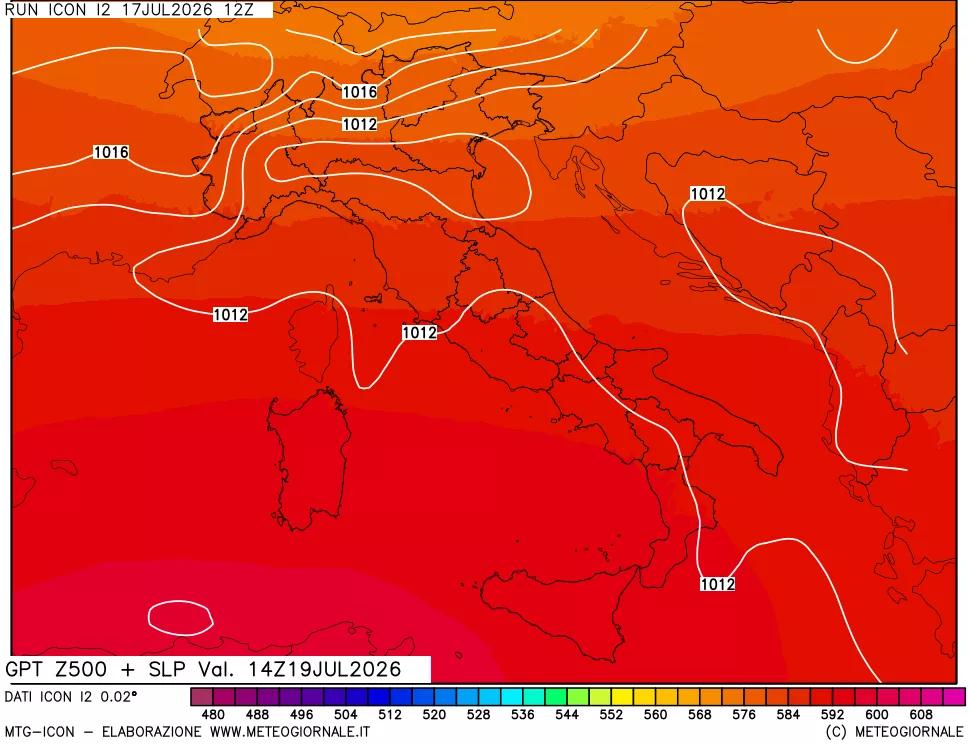 mappa 500 hPa GPT + Press SLM
