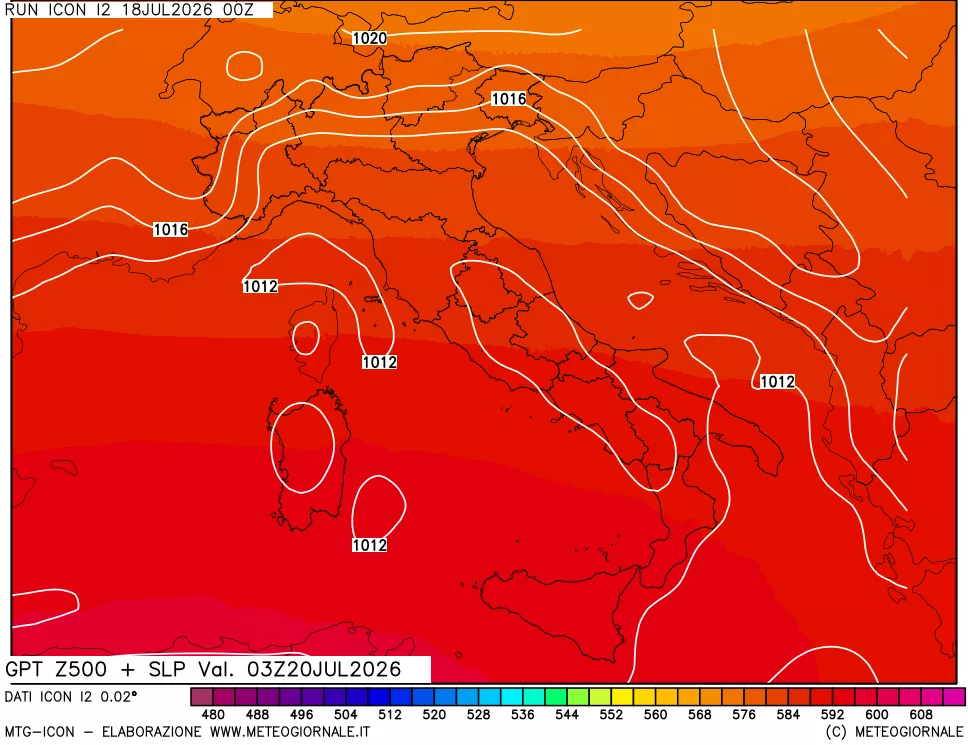 mappa 500 hPa GPT + Press SLM