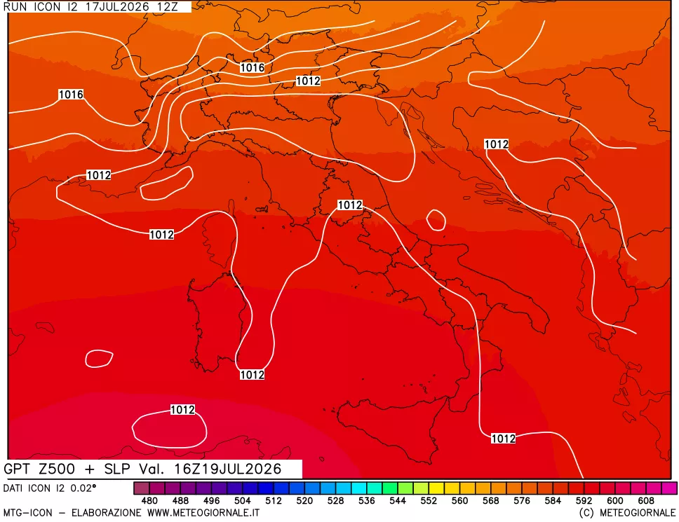 mappa 500 hPa GPT + Press SLM