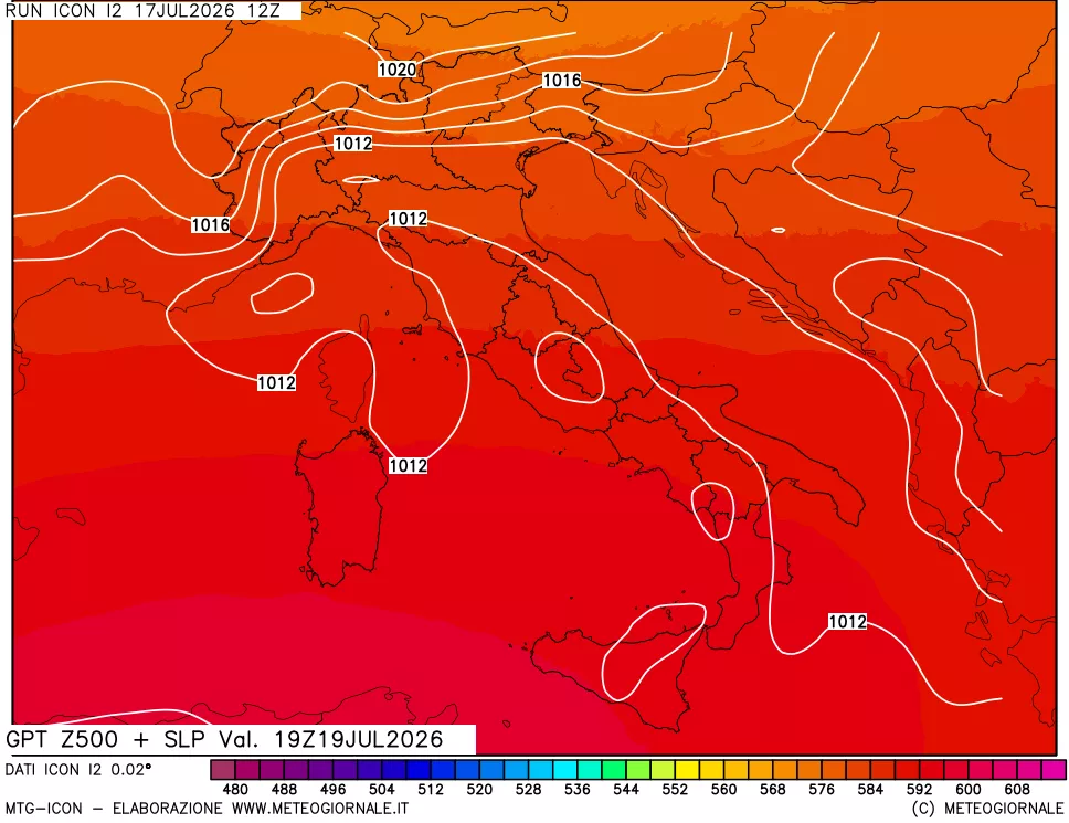 mappa 500 hPa GPT + Press SLM
