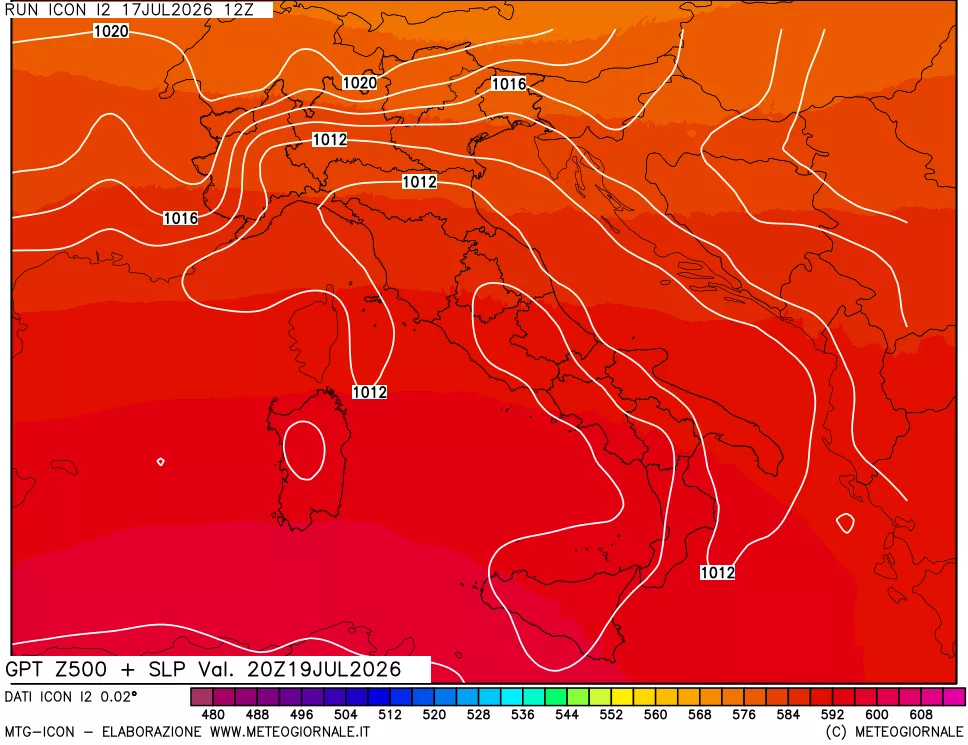 mappa 500 hPa GPT + Press SLM