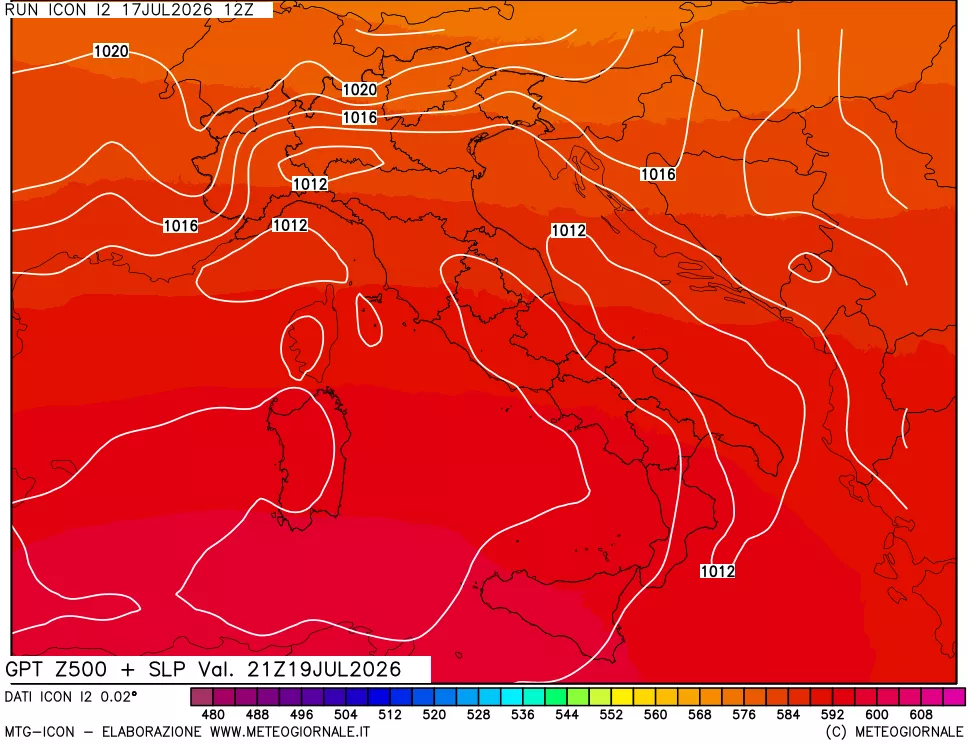mappa 500 hPa GPT + Press SLM