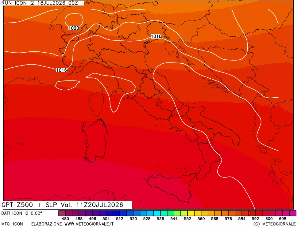 mappa 500 hPa GPT + Press SLM