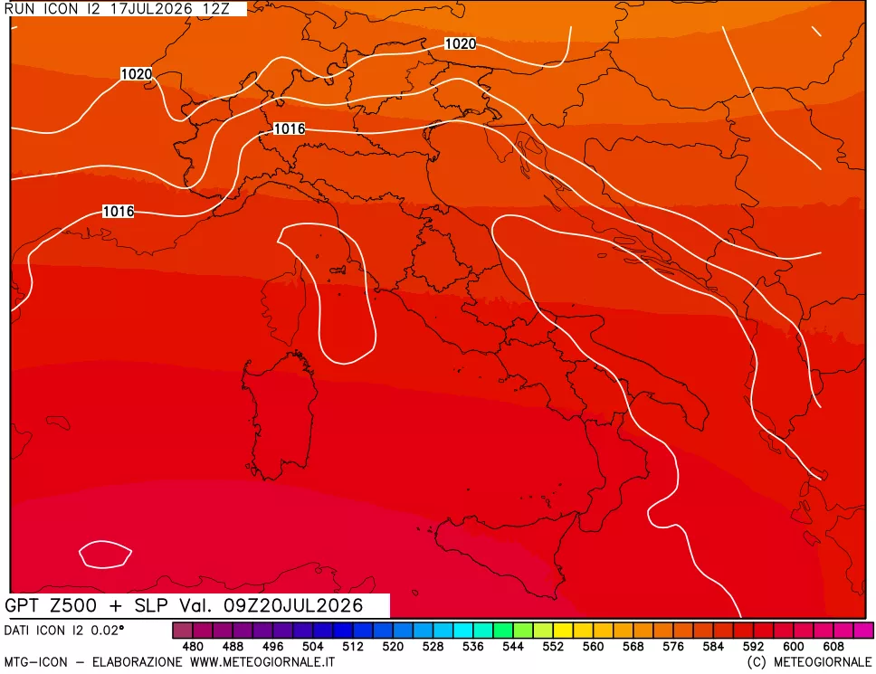 mappa 500 hPa GPT + Press SLM