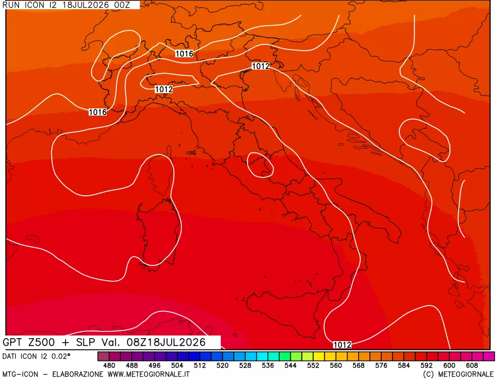 mappa 500 hPa GPT + Press SLM