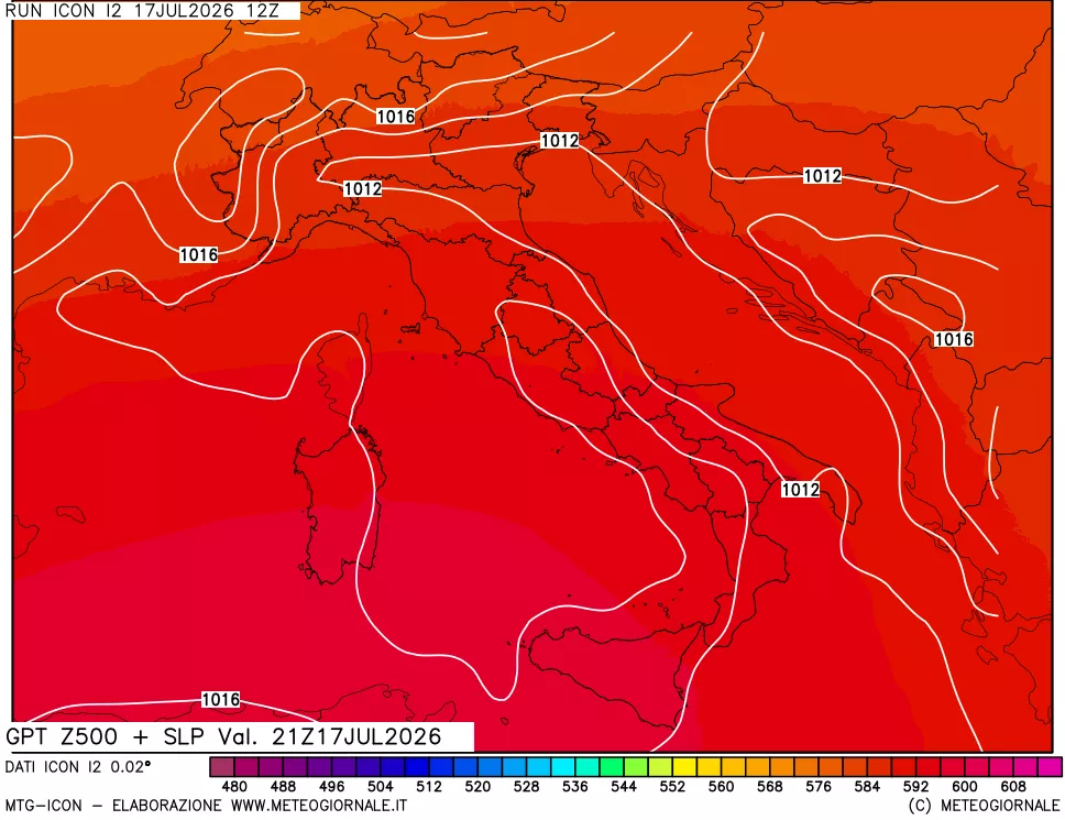 mappa 500 hPa GPT + Press SLM